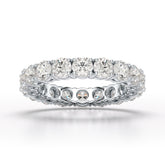 3.69 CT Full Classic Round Cut Lab Diamonds Engagement Ring - Jama Jewels